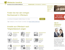 Tablet Screenshot of offenbacher-anwalt.de